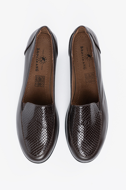 Mocasines marrones con plataforma