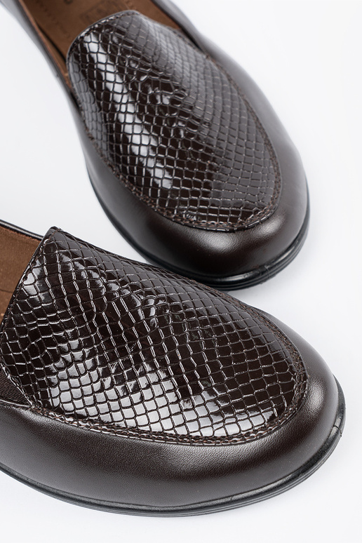 Mocasines marrones con plataforma