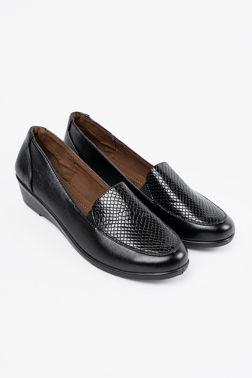 Botines de mujer con textura de cuero