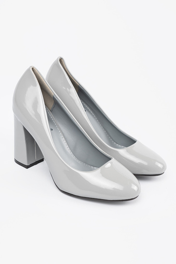 Tacones lacados grises 2