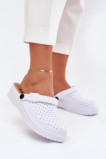 Zapatillas ligeras Zapatillas Zuecos Femenino el color blanco Faylina 2