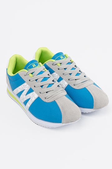 azul-color gris zapatos deportivos