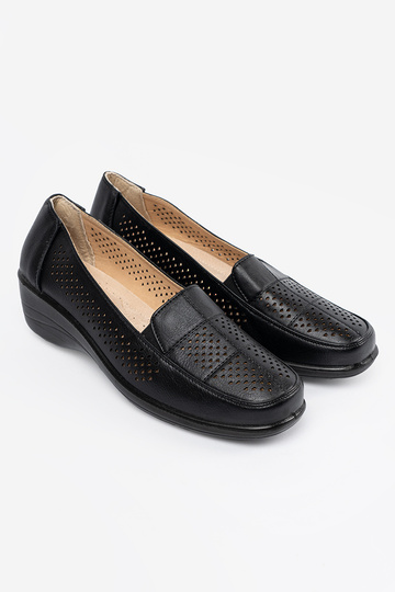 de color negro calado zapatos de mujer