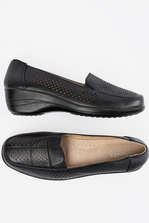 de color negro calado zapatos de mujer