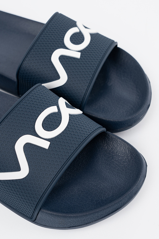 azul oscuro Zapatillas con una nota