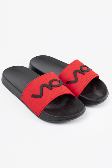 Negro y-Rojo Zapatillas con una nota