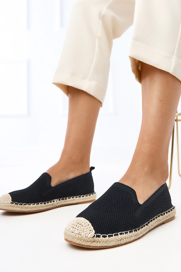 Espadrilles negras de plataforma Luna