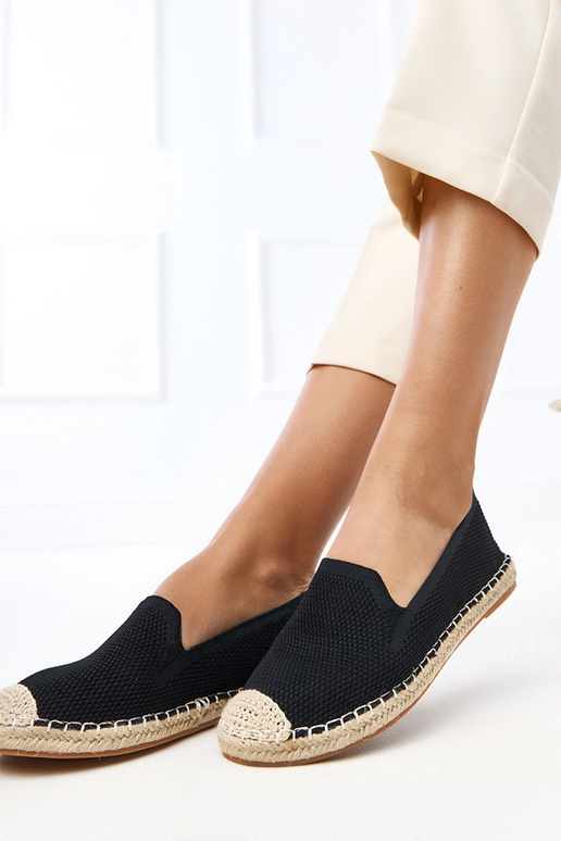 Espadrilles negras de plataforma Luna