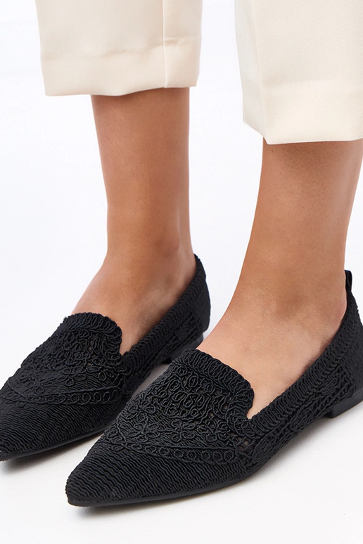 Bailarinas negras caladas para mujer... Bailarinas negras caladas para mujer...