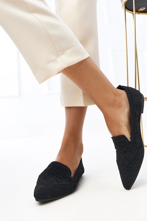 Bailarinas negras caladas para mujer... Bailarinas negras caladas para mujer...