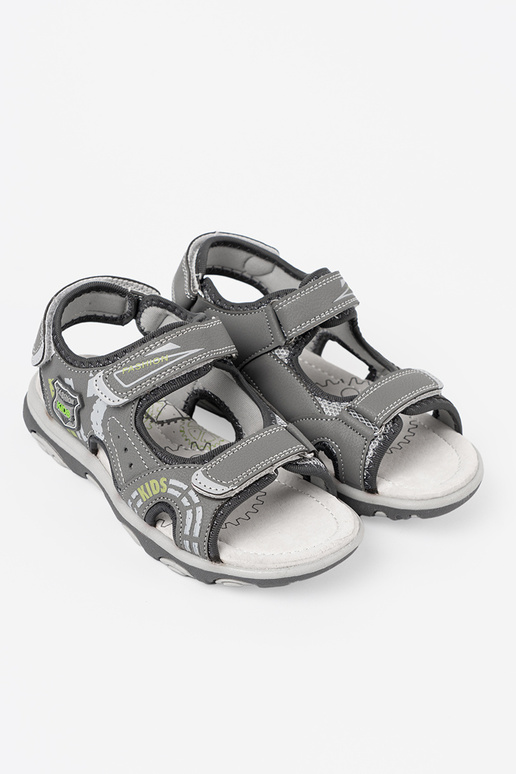 Niños sandalias velcro color gris