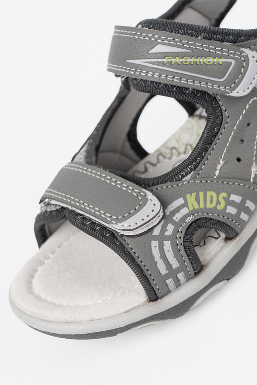 Niños sandalias velcro color gris