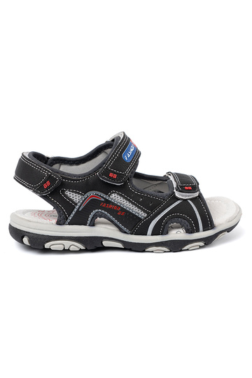 de color negro infantil sandalias 2