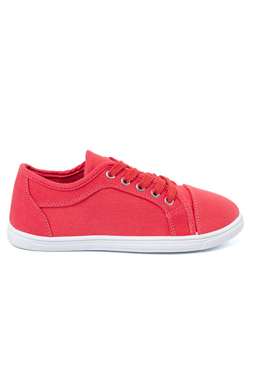 zapatos casuales Rojo atado para arriba 2