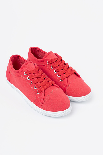 zapatos casuales Rojo atado para arriba