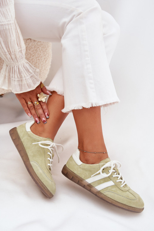 Bajo Piel Zapatillas modelo zapatos. Femenino Caliza Ismina