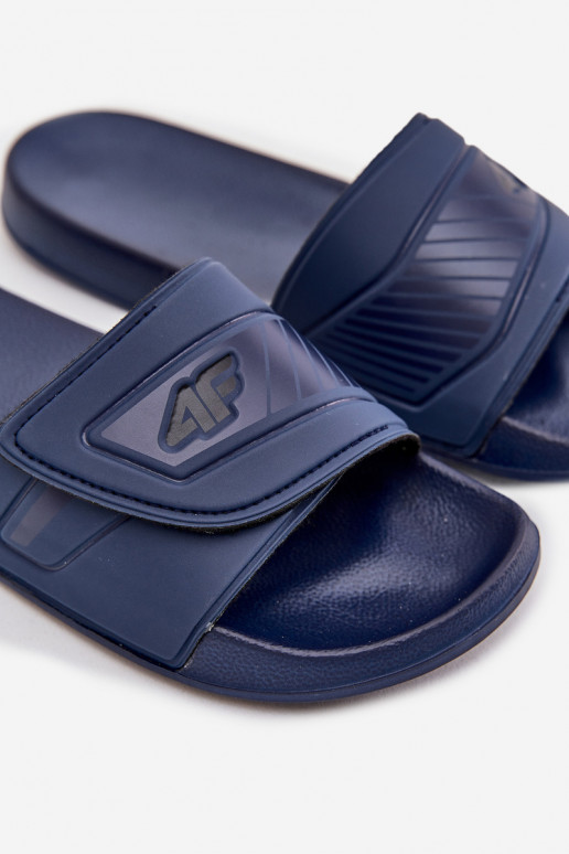 Zapatillas Tiene quesculino con sujetadores adhesivos 4FMM00FFLIM091-31S azul oscuro