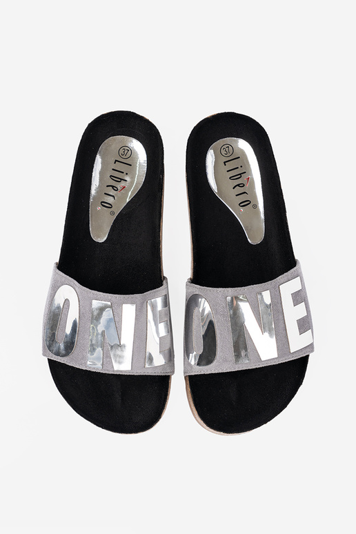 Zapatillas z metálicom naimpresióniem ONE