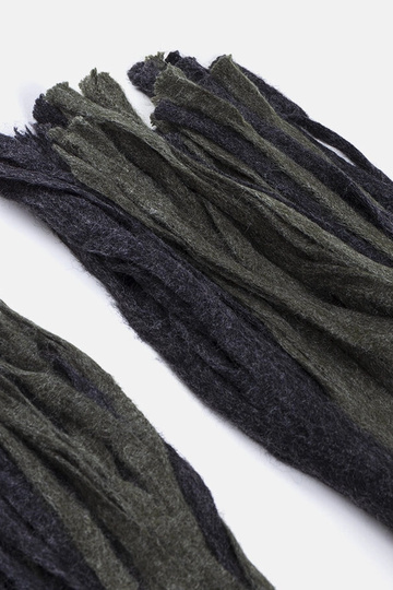 Bufanda verde-gris con...