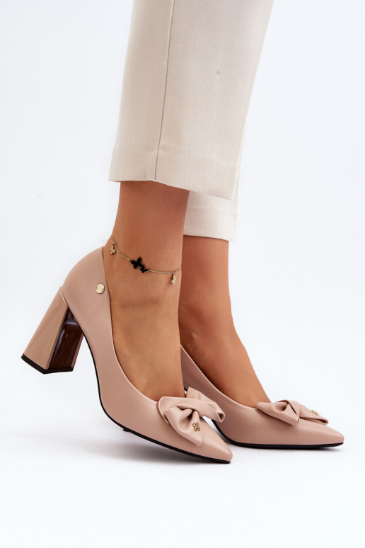 Zapatos con tacones con cintas beige Ariemessa Zapatos con tacones con cintas beige Ariemessa