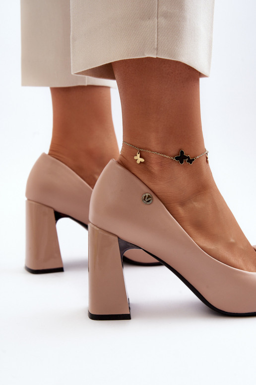 Zapatos con tacones con cintas beige Ariemessa Zapatos con tacones con cintas beige Ariemessa