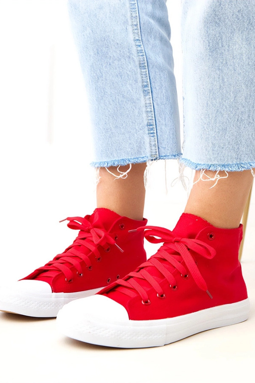 Zapatillas altas rojas Ghanem
