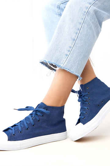Zapatillas altas de mezclilla Ghanem