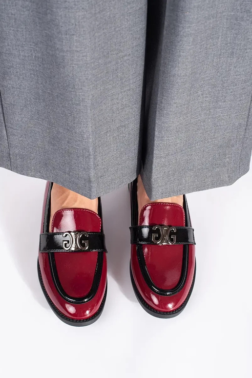 borgoña mujer mocasines lacado borgoña mujer mocasines lacado