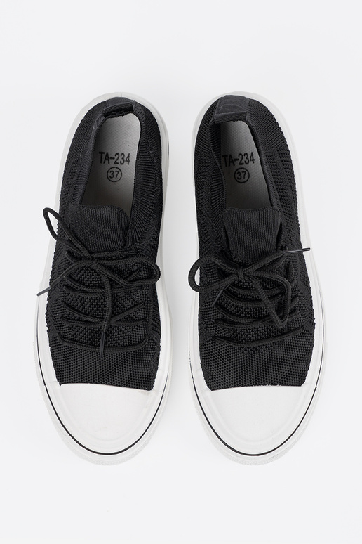 Un modelo convincente zapatos de color negro z ozdobnym cordonesm Un modelo convincente zapatos de color negro z ozdobnym cordonesm