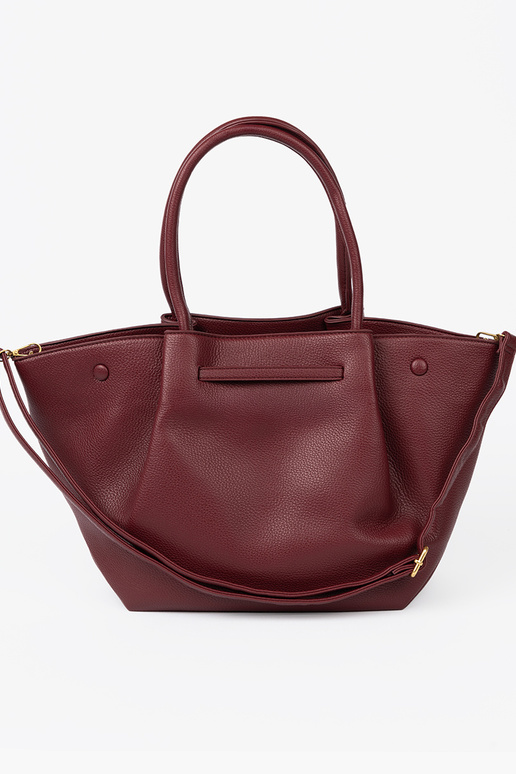 Elegante bordoAa shopperka sobre el hombro