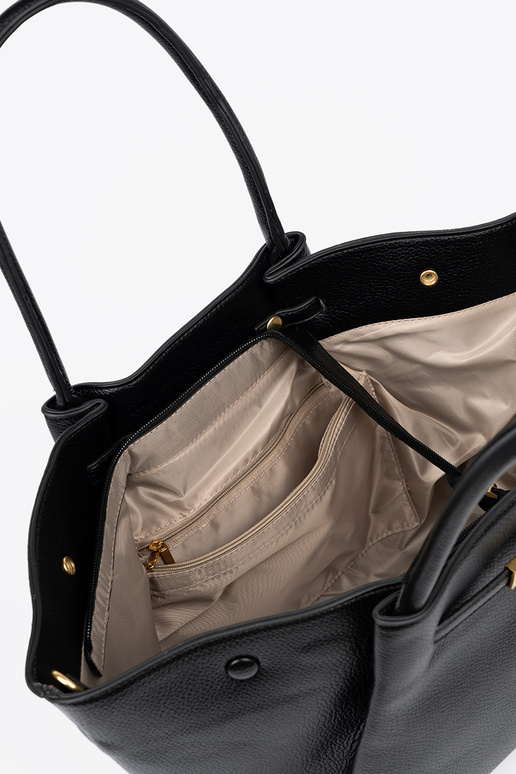 Un clásico shopperka z fakturoAanej skóry ekologicznej