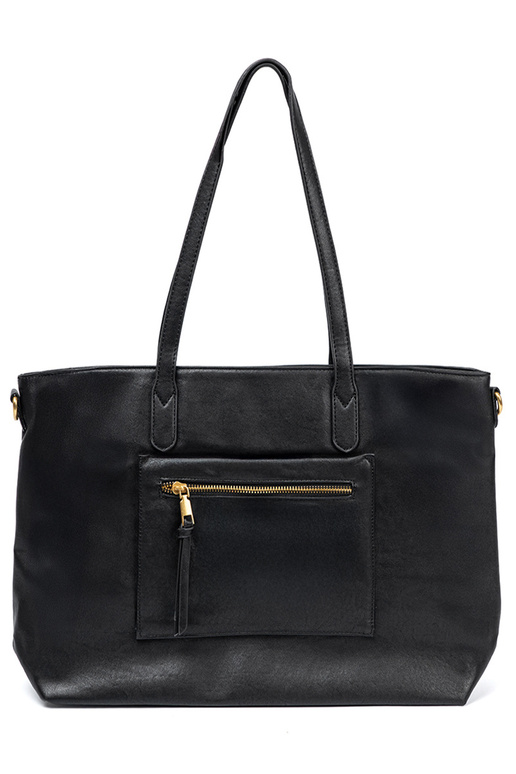 negro bolso ze doradomi elementami