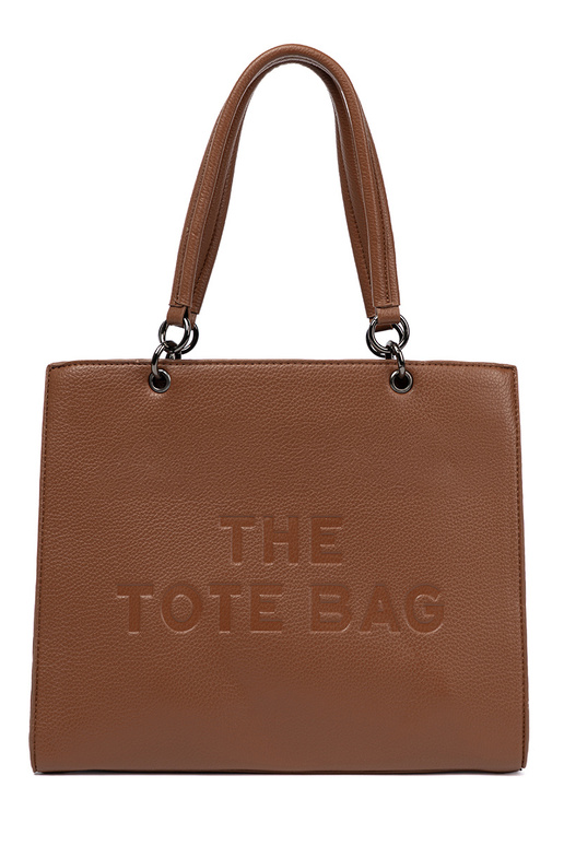 Tiene queno typu tote A ciepłym brązie