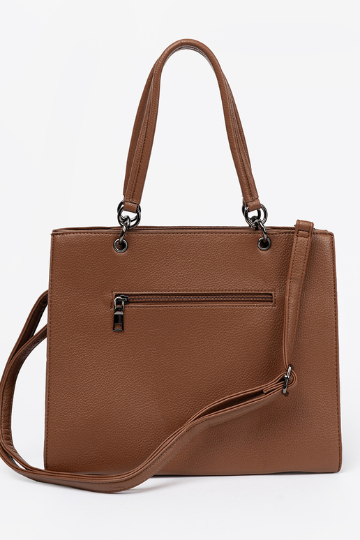 Tiene queno typu tote A ciepłym brązie