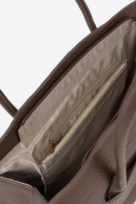 Tiene queno shopperka z fakturoAanej eko skóry