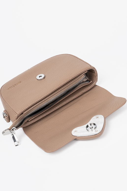 Cartero con corazones beige