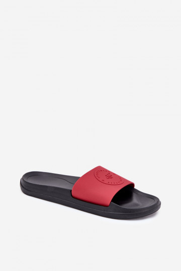 Pantuflas para hombre 4FMM00FFLIM047A-62S color rojo