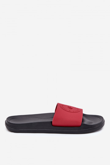 Pantuflas para hombre 4FMM00FFLIM047A-62S color rojo 2