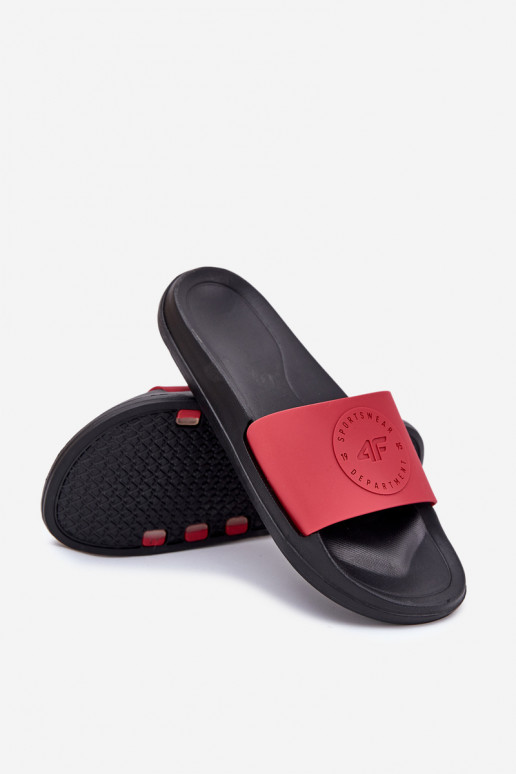 Pantuflas para hombre 4FMM00FFLIM047A-62S color rojo