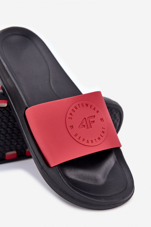 Pantuflas para hombre 4FMM00FFLIM047A-62S color rojo