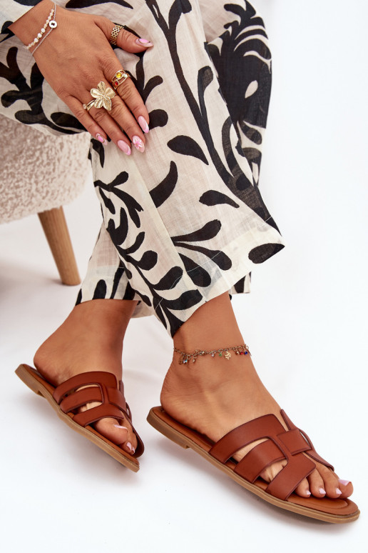 zapatillas de mujer con tacones anchos color marrón Mirona zapatillas de mujer con tacones anchos color marrón Mirona