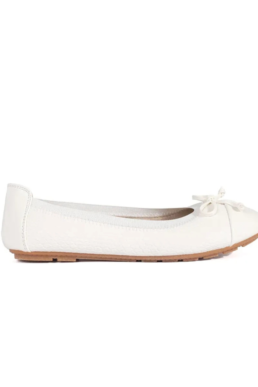 el color blanco lacado bailarinas con un arco el color blanco lacado bailarinas con un arco