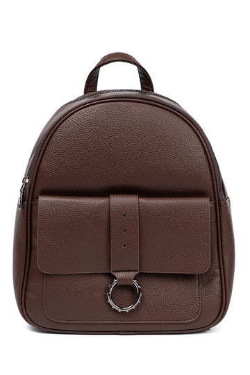 color marrón mochila señoras de cuero ecológico 2