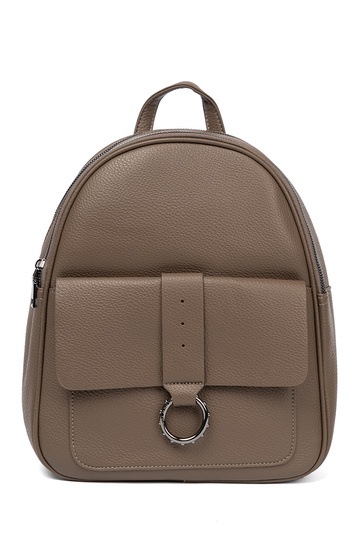 Oscurobeige mochila señoras de cuero ecológico 2