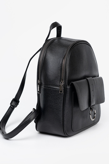 de color negro mochila señoras de cuero ecológico