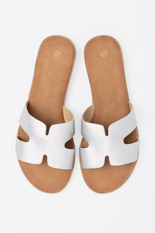 color plata Zapatillas mujer z Aycięciami color plata Zapatillas mujer z Aycięciami