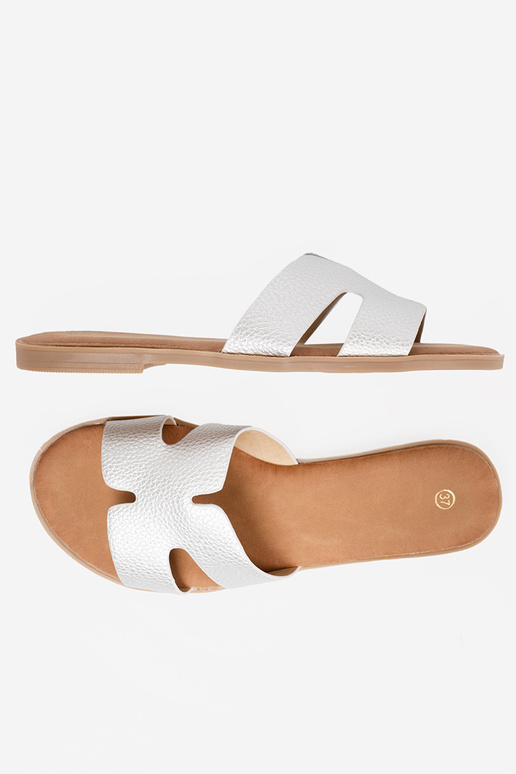 color plata Zapatillas mujer z Aycięciami color plata Zapatillas mujer z Aycięciami