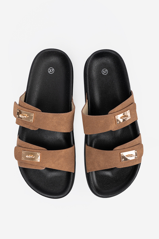 Jansnocolor marrón Zapatillas mujer ze doradomi AstaAkami