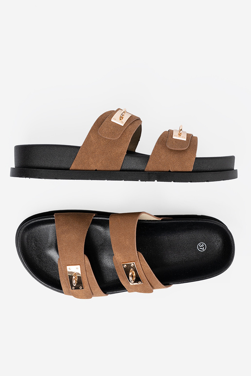 Jansnocolor marrón Zapatillas mujer ze doradomi AstaAkami