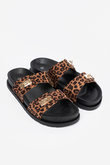 zapatillas de mujer estampado de leopardo